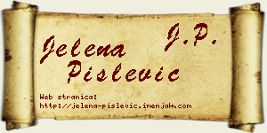 Jelena Pislević vizit kartica